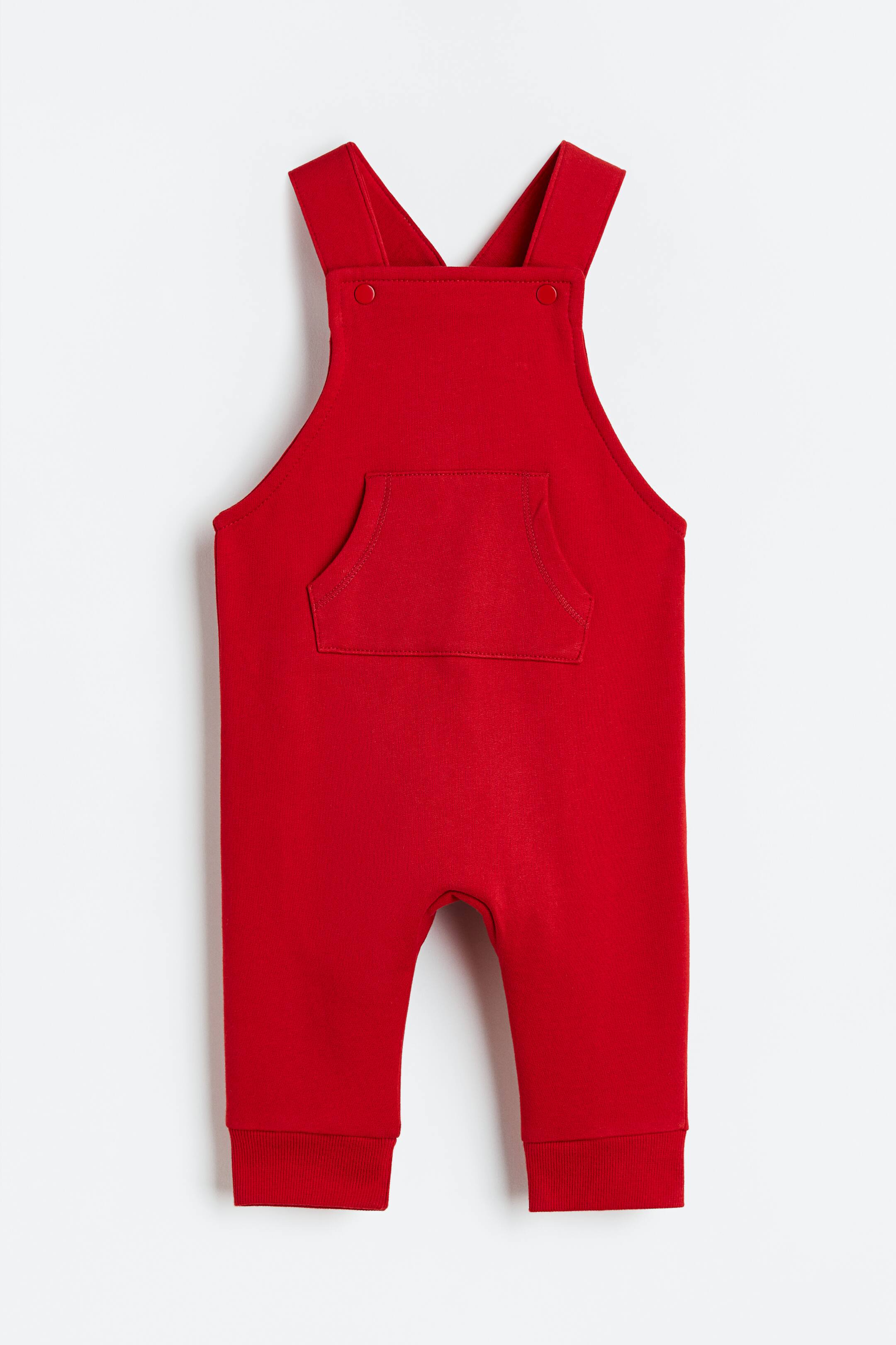 View larger image: Cotton dungarees - Red - Kids | H&M 1
