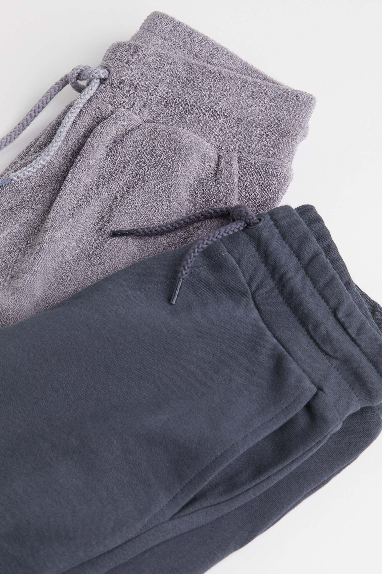 2-pack sweatshirt shorts - Grey - 2