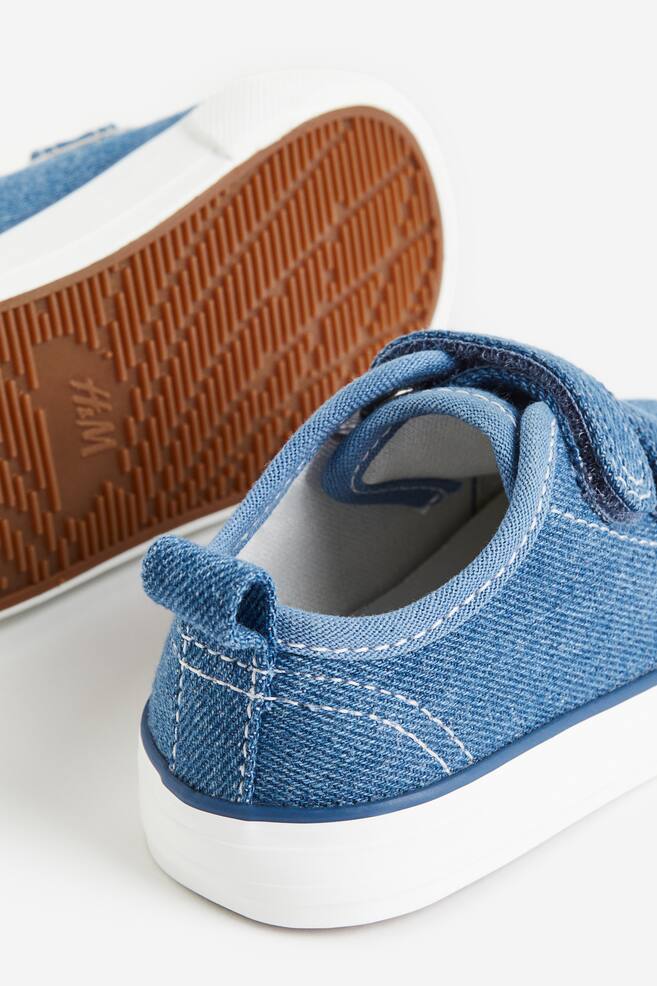 Sneaker aus Canvas - Blau/Hellblau/Kariert/Puderrosa - 2