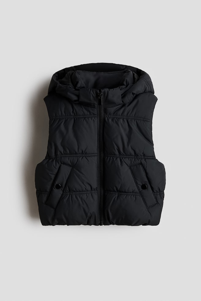 Puffer gilet - Black/Cream - 1
