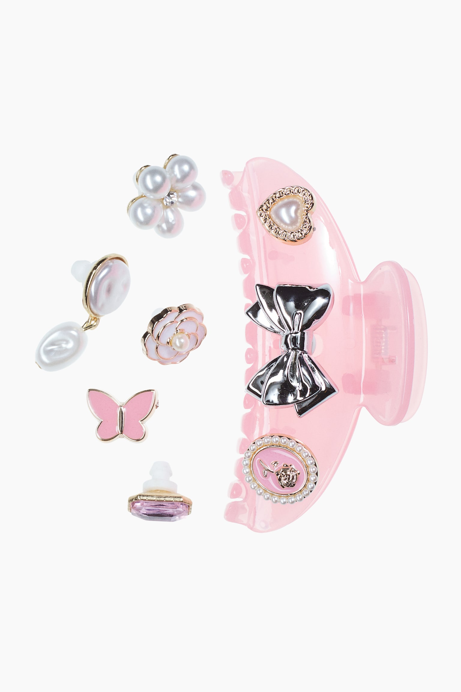 H&M DIY Hair Claw and Charms, цвет: Светлый розовый — фото 2