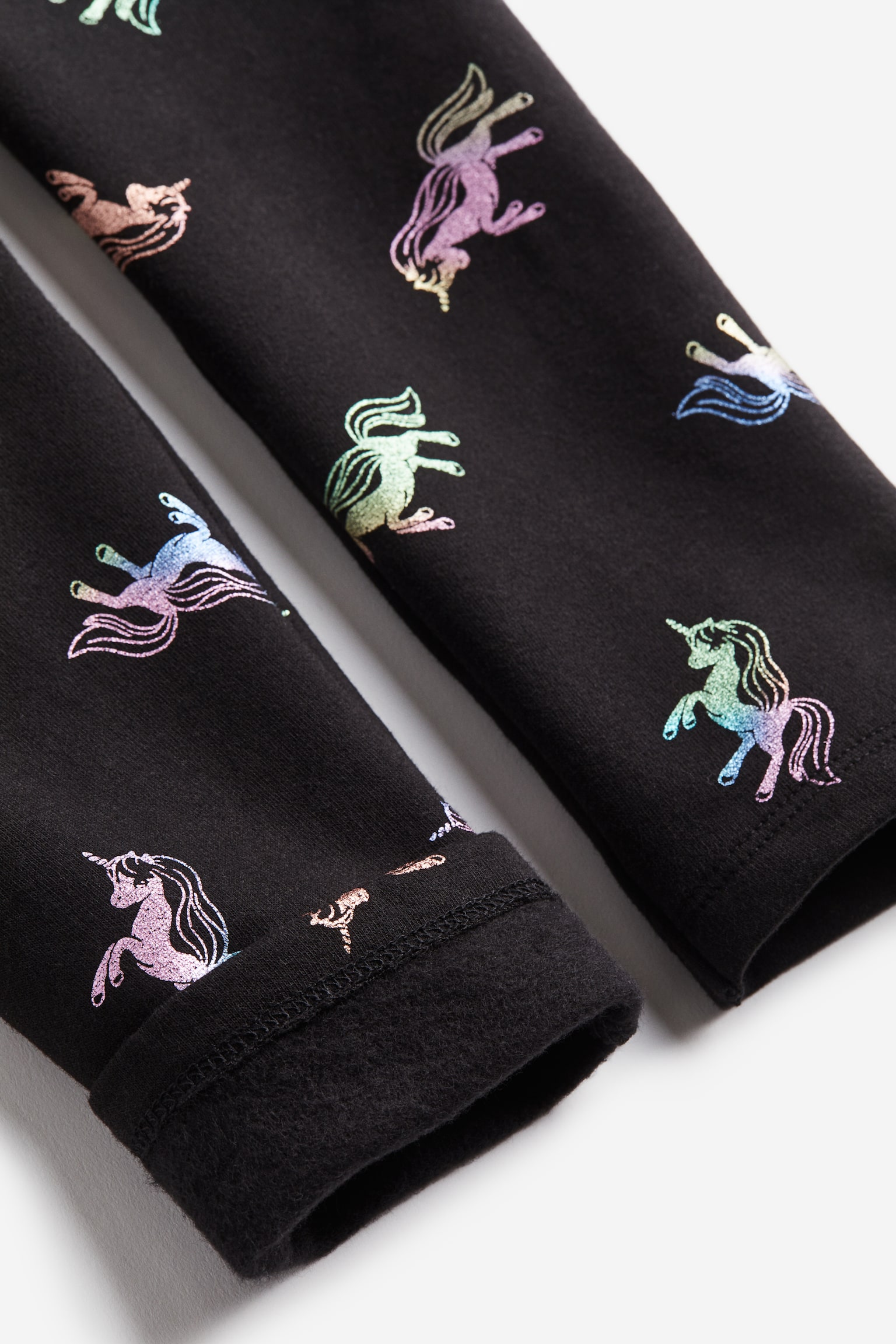 Leggings - Black/Unicorns/Black/Unicorns/Light grey/Bunnies/Black/Dusty green/Butterflies/Black/Hearts/Brown/Leopard print/Black/Unicorns/Black - 3