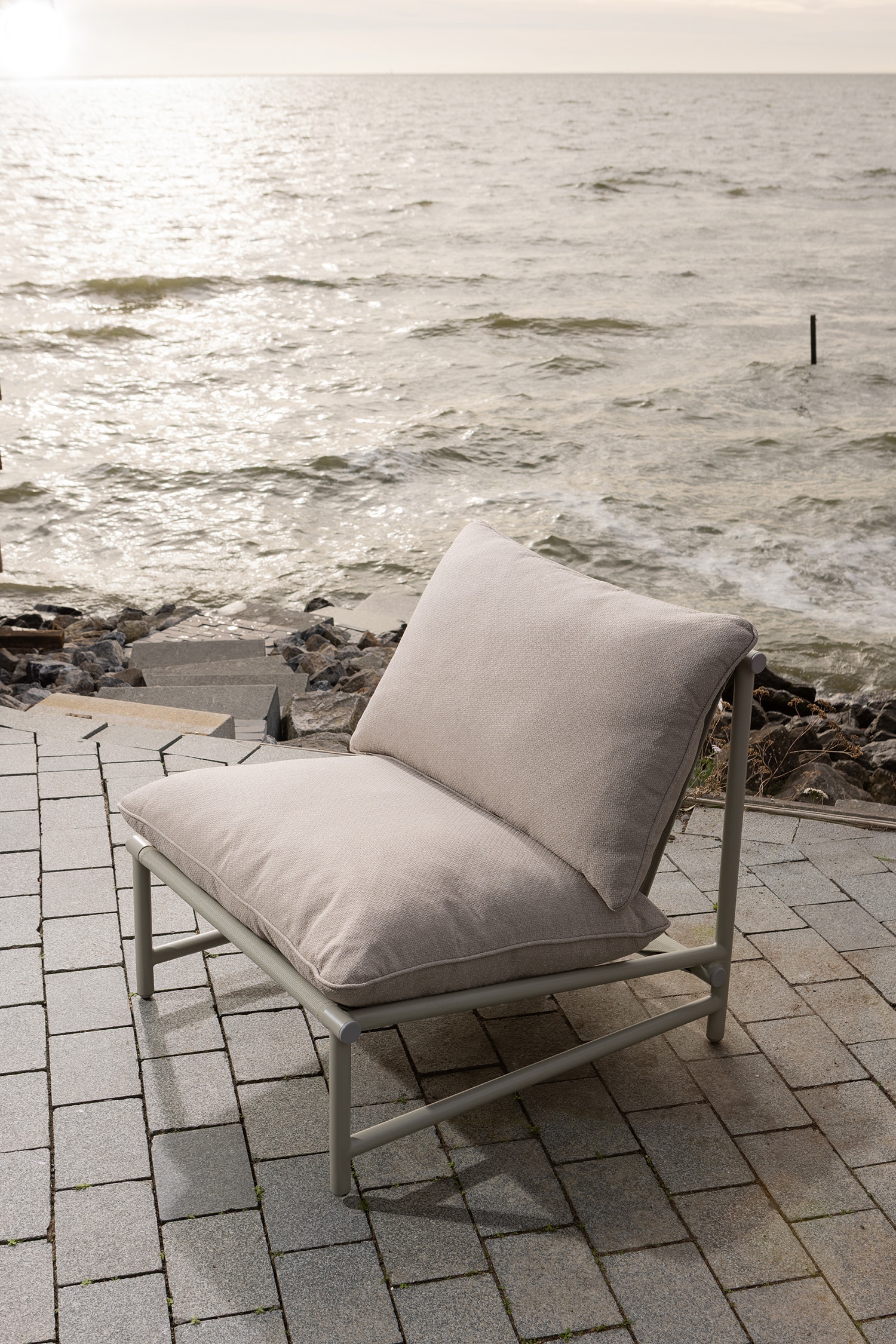 Elvo Garten-loungesessel - Natürlich/Natural