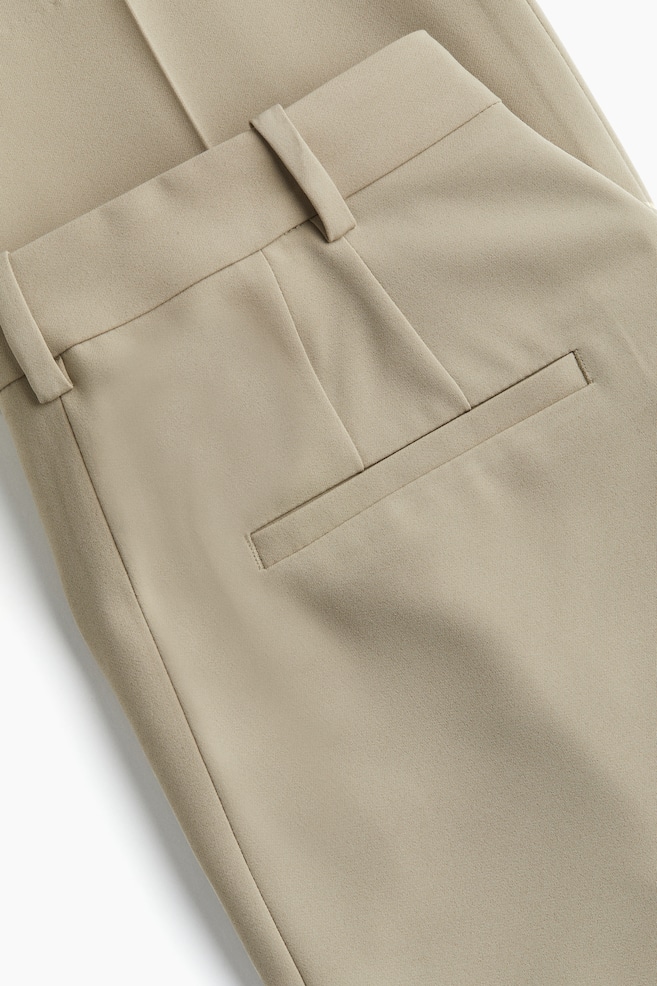 Pantalon large avec plis marqués - Beige/Noir/Beige clair - 6