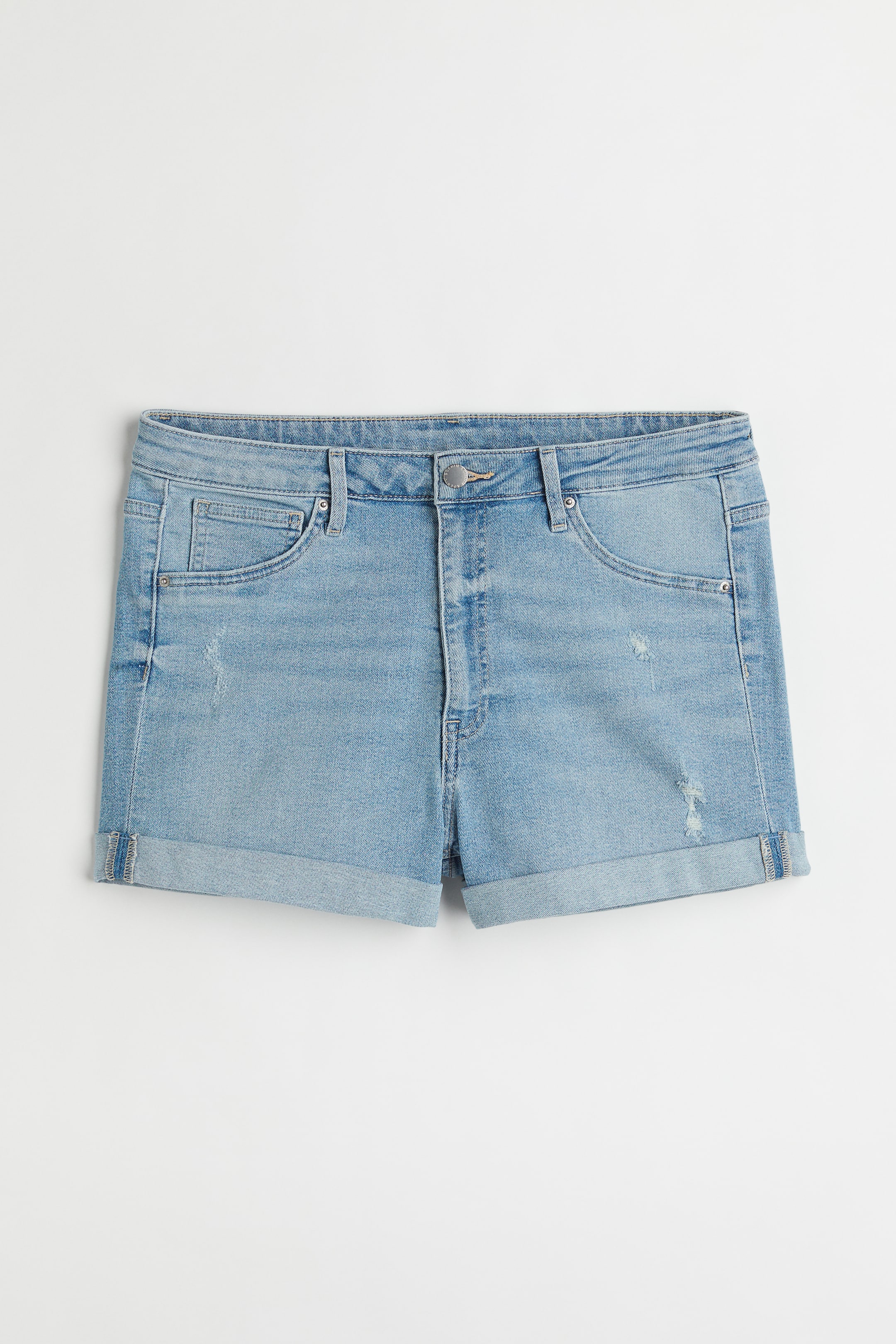 H&M+ High Waist Denim Shorts