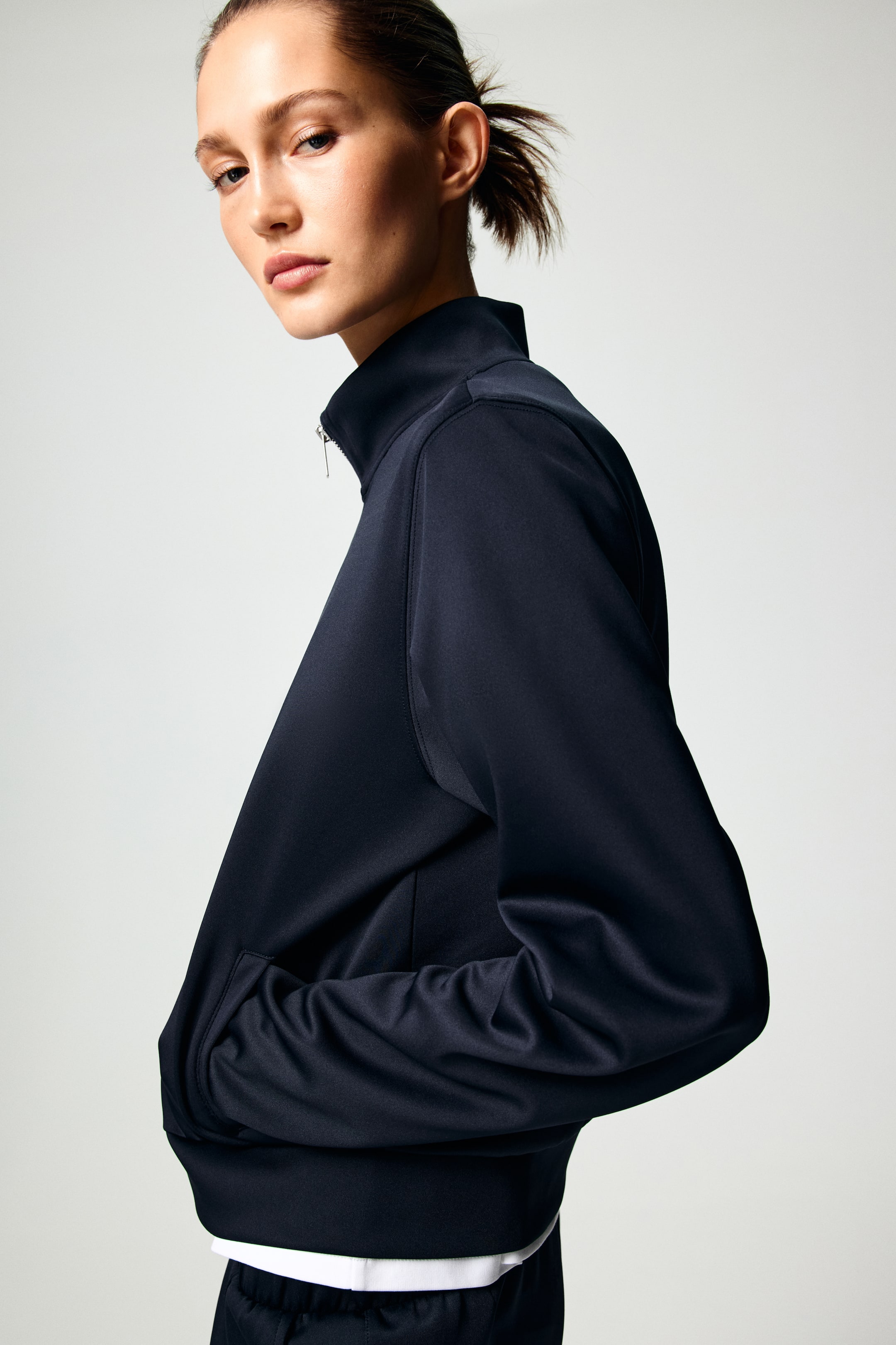View larger image: Track jacket - Navy blue - Ladies | H&M IE 1