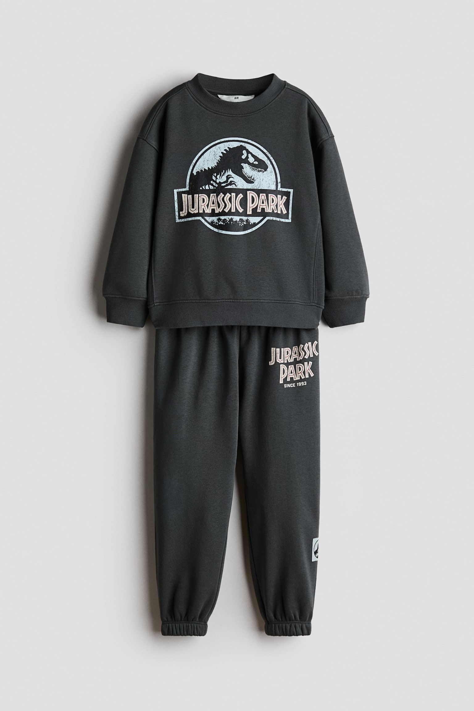 2-piece printed sweatshirt set - Dark grey/Jurassic World/Light grey marl/Mickey Mouse/Dusty turquoise/Minecraft/Red/Cars