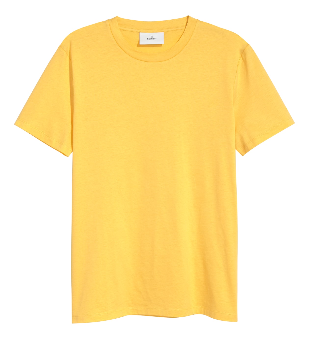 Cotton and Silk T-shirt - Short sleeve - Yellow - Men | H&M US