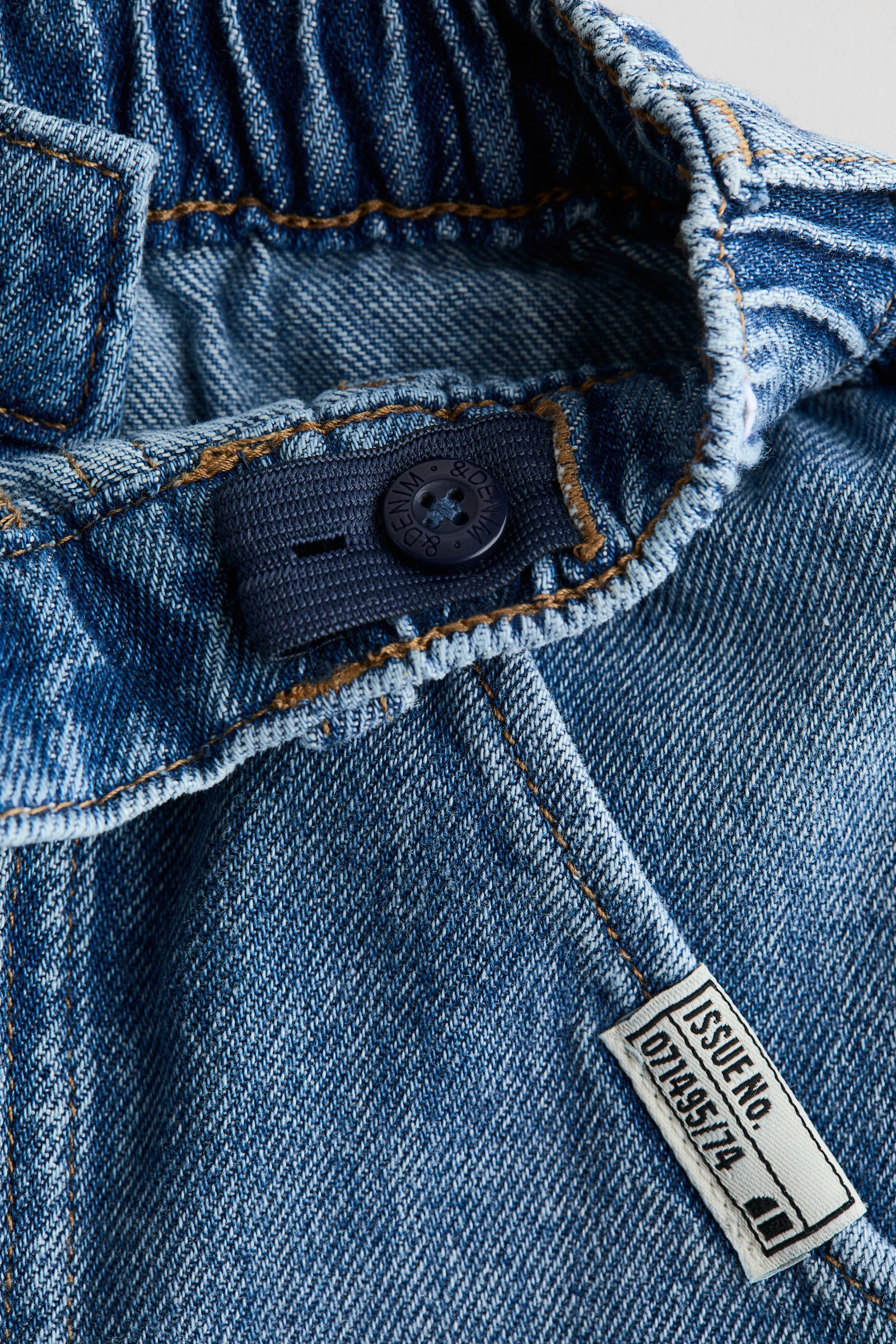 Loose Fit Tapered Leg Jeans - Niebieski denim - 5