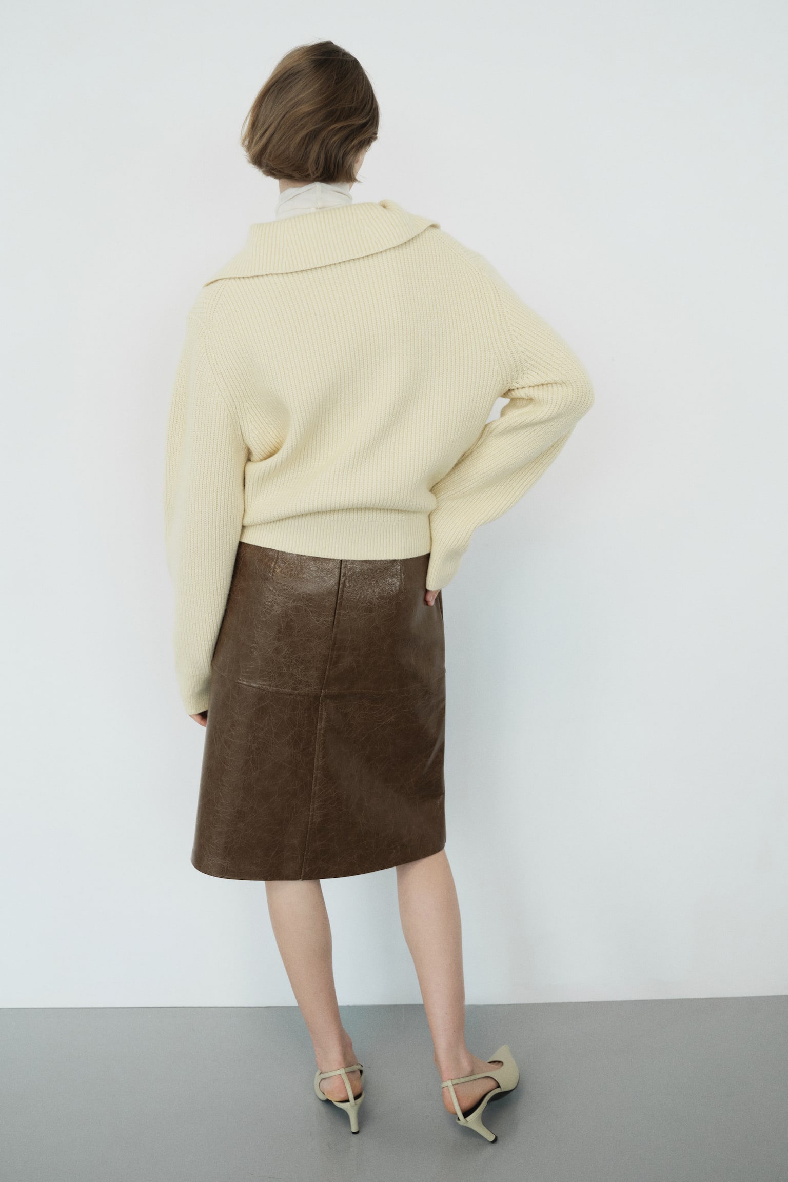 Coated skirt - Dark mole - 6