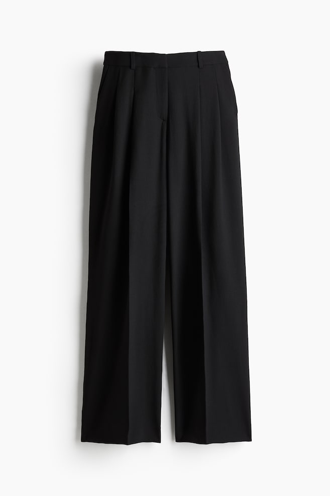 Pantalón sastre amplio - Negro/Beige claro - 1