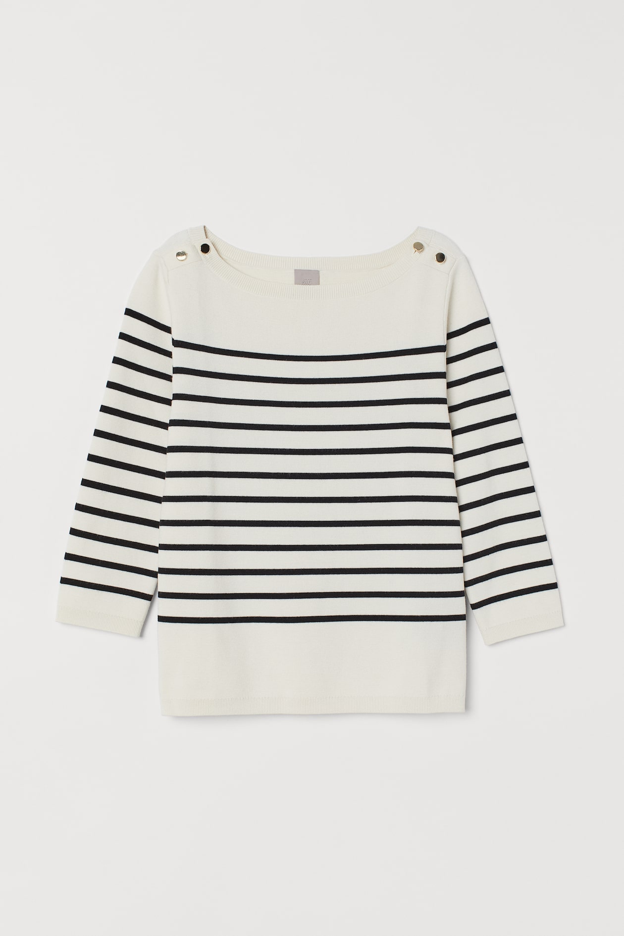 Pullover mit U-Boot-Ausschnitt - U-Boot-Ausschnitt - 3/4-Arm 