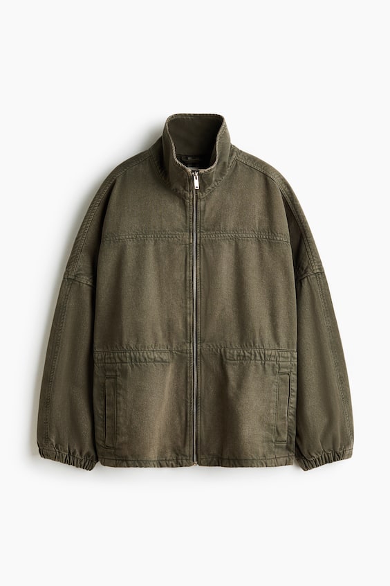 Женские куртки H&M Oversized Cotton Denim Jacket