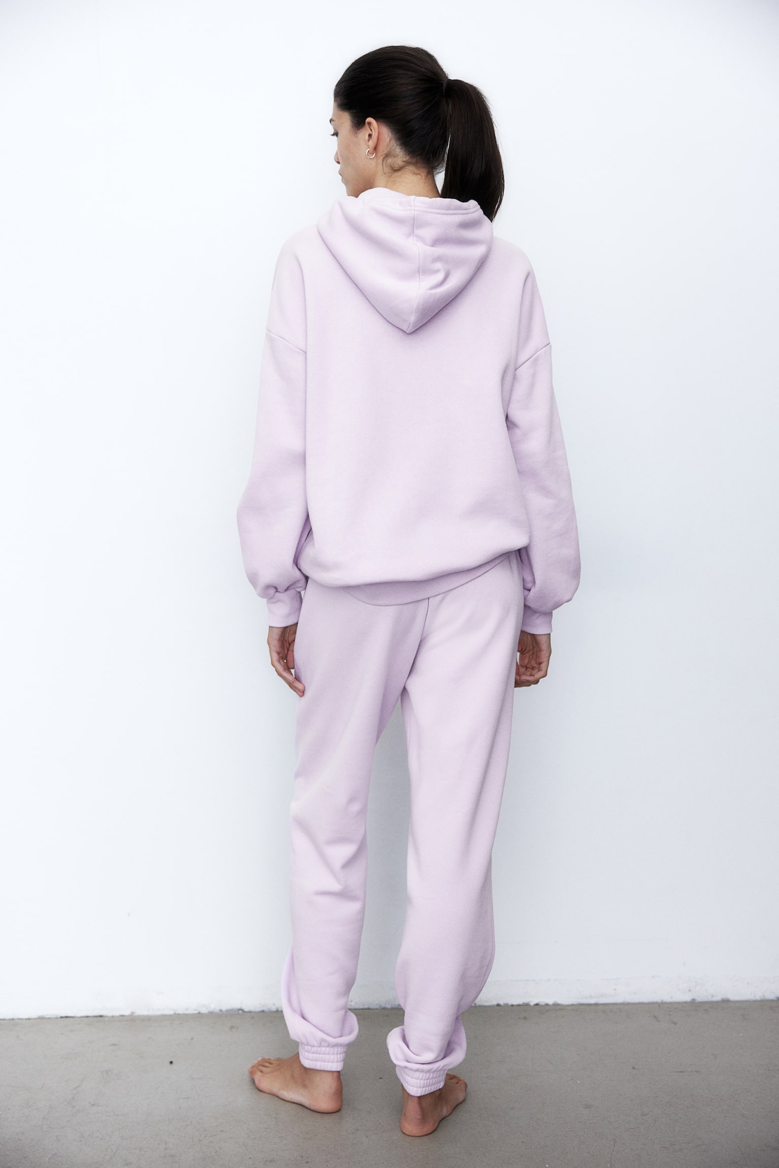 High Waist Track Pants - Light purple/Light grey marle/Black/Light yellow/Light beige marle/Dark grey/Navy blue/Light beige/Dark grey/Dusty pink marle/White - 3