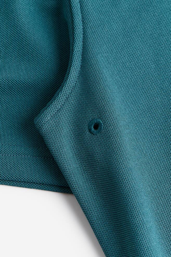 Sportshirt aus Pikee - Dark turquoise/Schwarz/Weiß/Dunkelblau/Koralle - 6