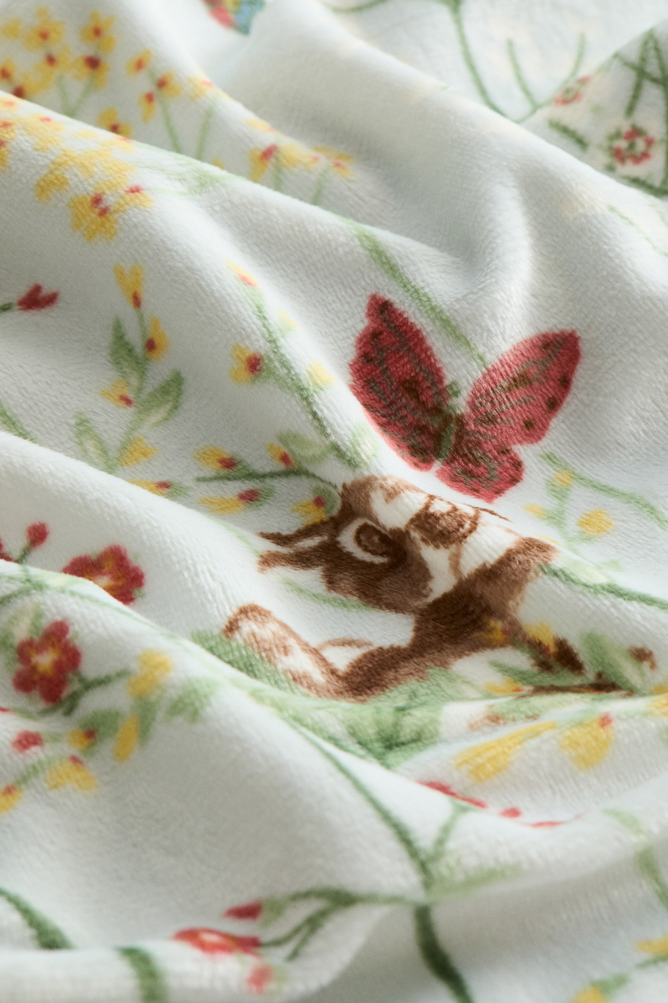 拡大画像を表示: パターンベロアベビーブランケット - ライトブルー／バンビ - Home All | H&M JP 4