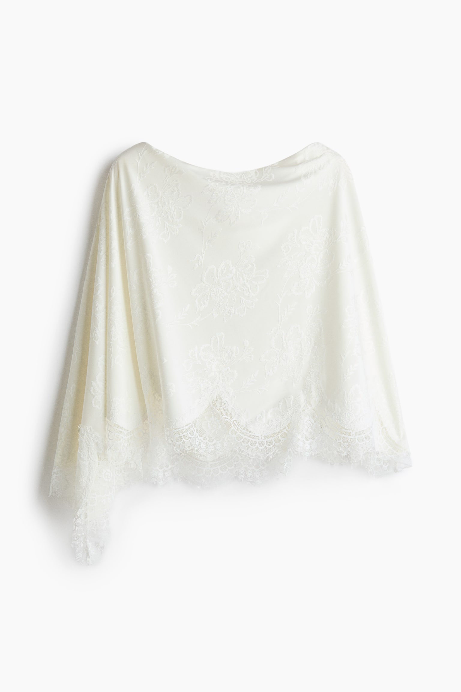 One-Shoulder Cape Top - Ivory