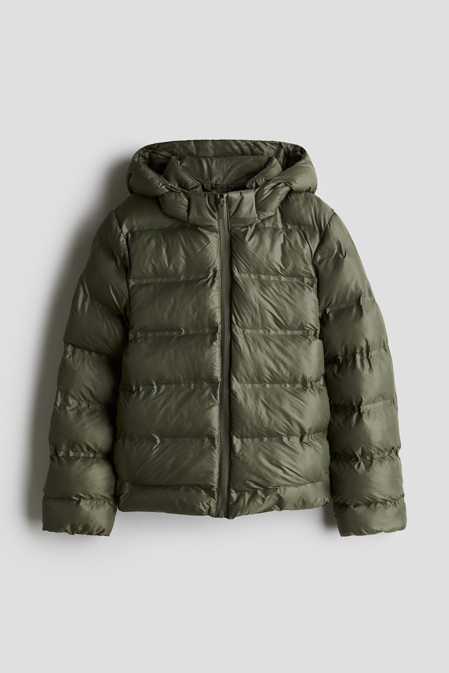 Light-padded jacket - Khaki green/Black - 1