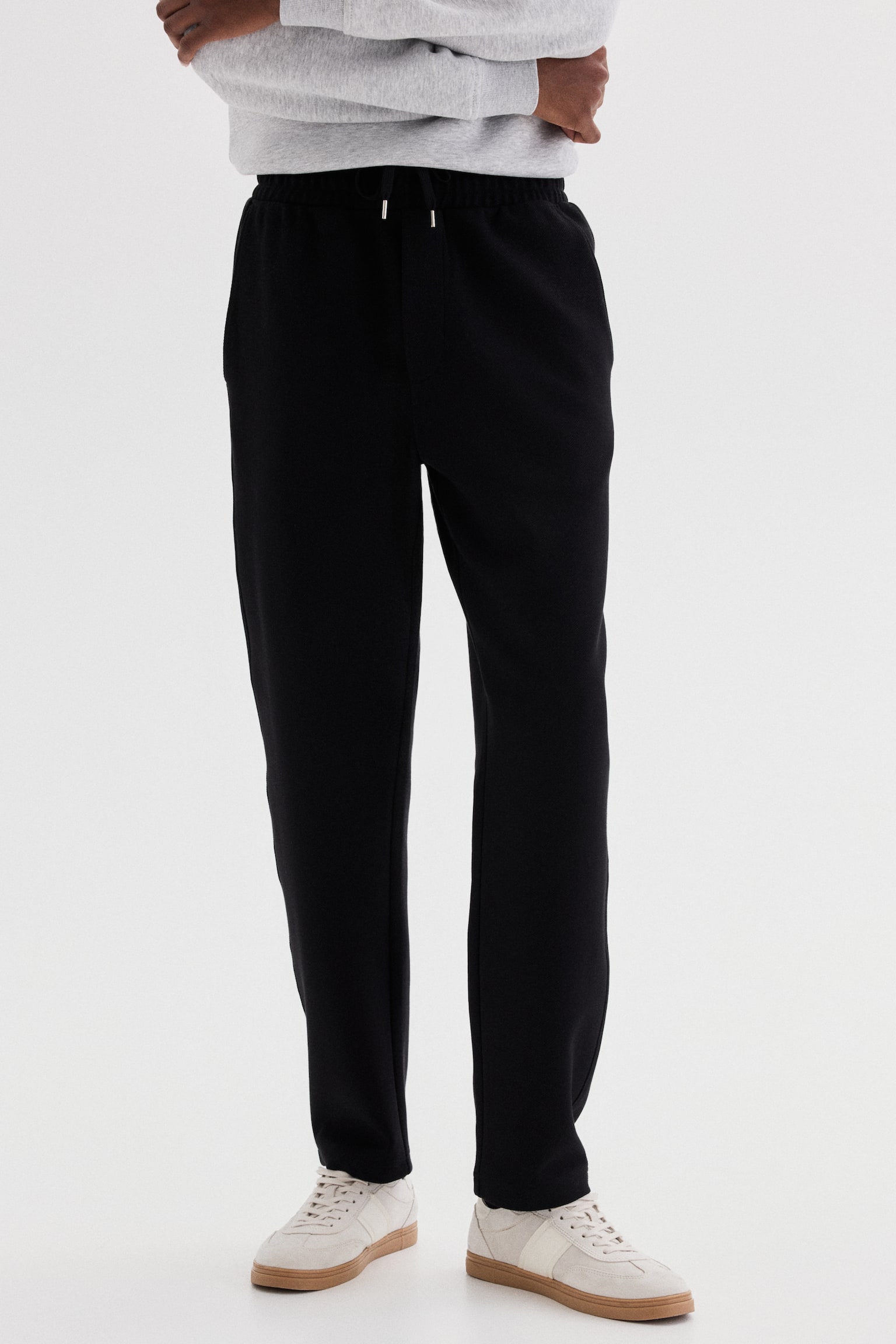 Regular Fit Joggers - Black/Cream/Grey/Light beige - 5