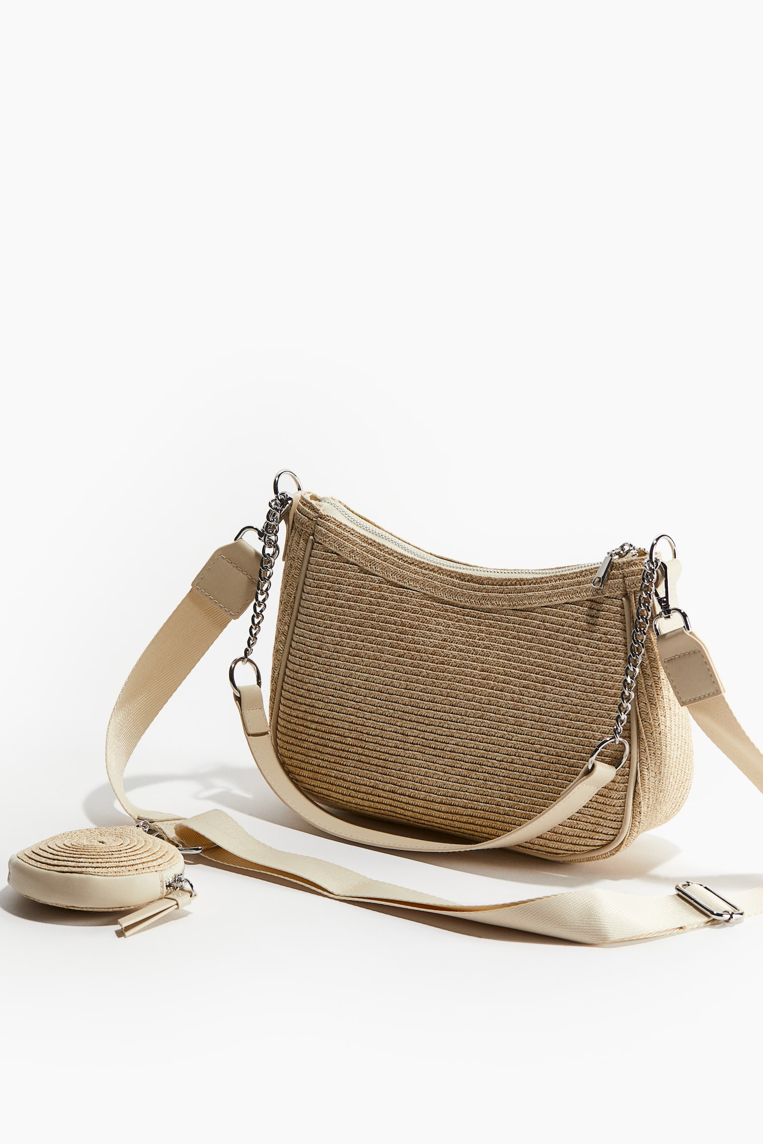 Shoulder Bag & Pouch - Beige/Brown/Black/Black/Beige/Black - 3