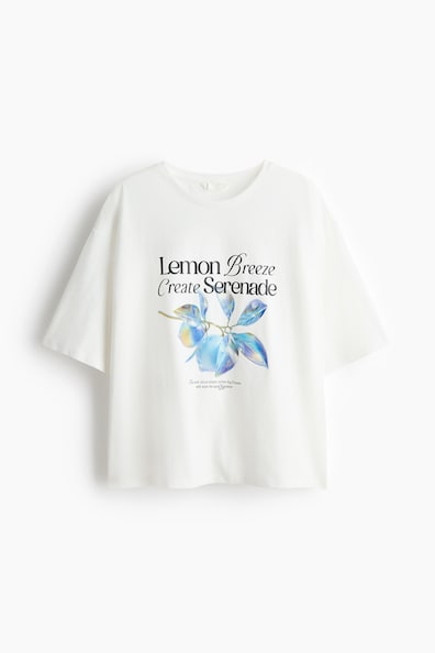 プリント コットンTシャツ