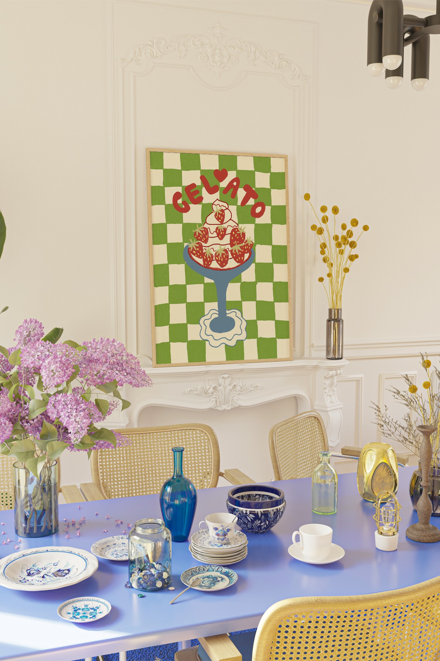 Studio Dolci - Gelato - Groen / Rood