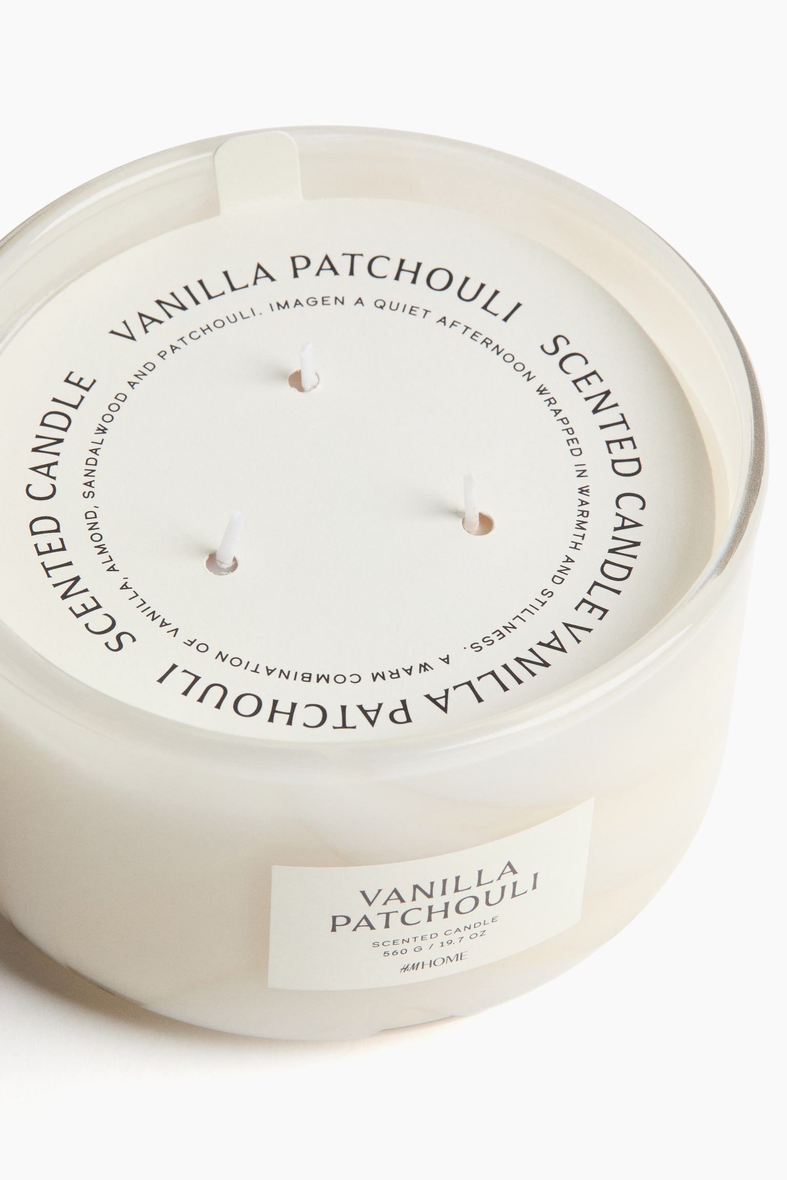 נר ריחני גדול בכלי זכוכית - Vanilla Patchouli/Apple Blush - 4