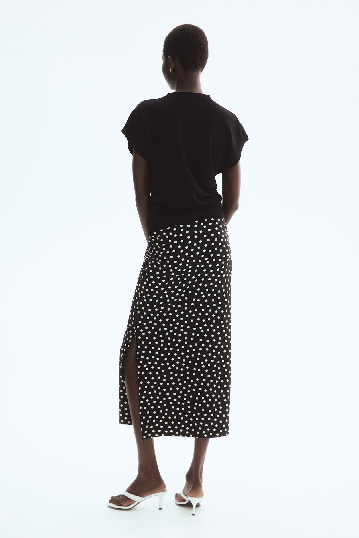 Draped Midi Skirt - image 2
