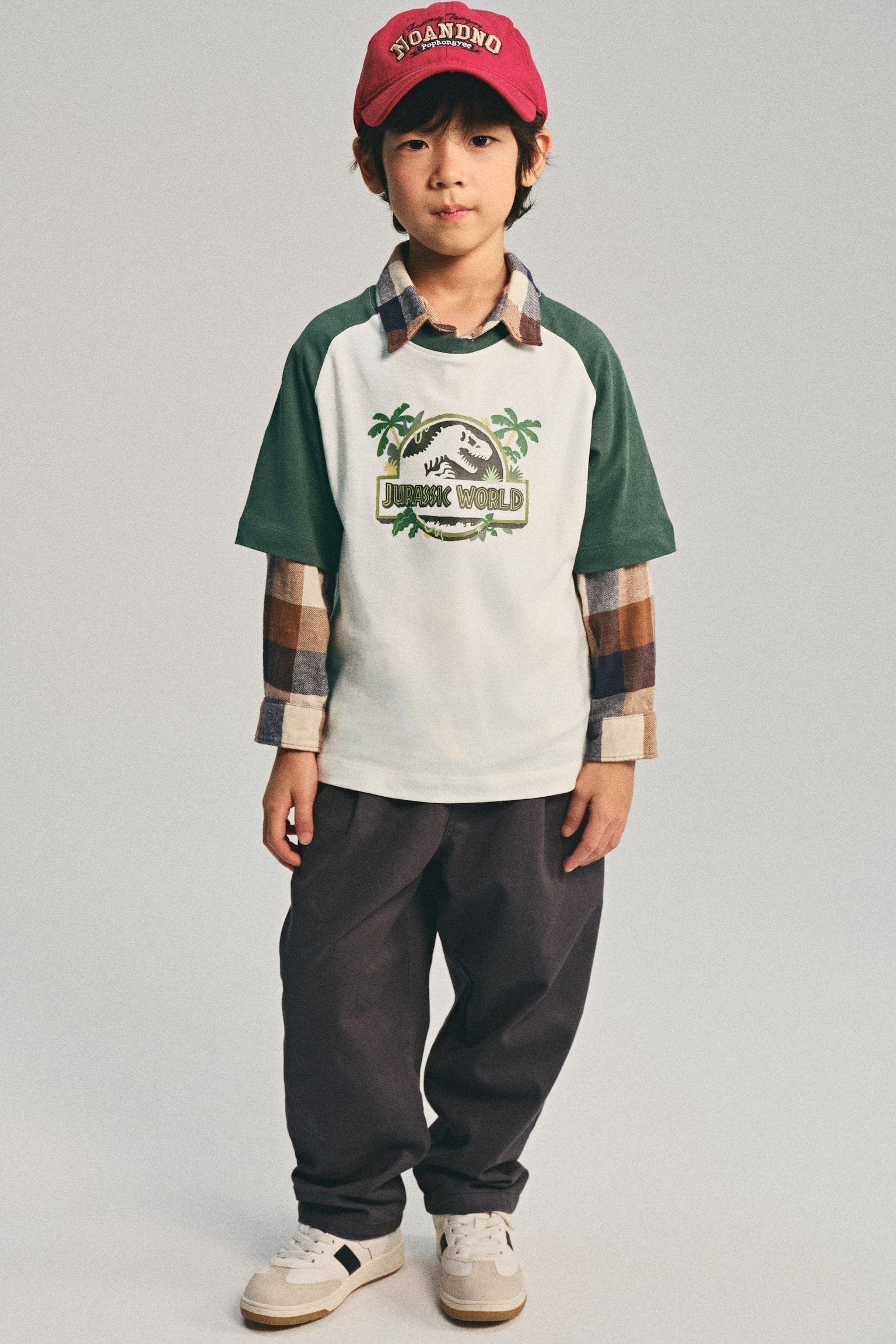 Áo thun cotton in hoạ tiết - Màu trắng/Jurassic World - 5