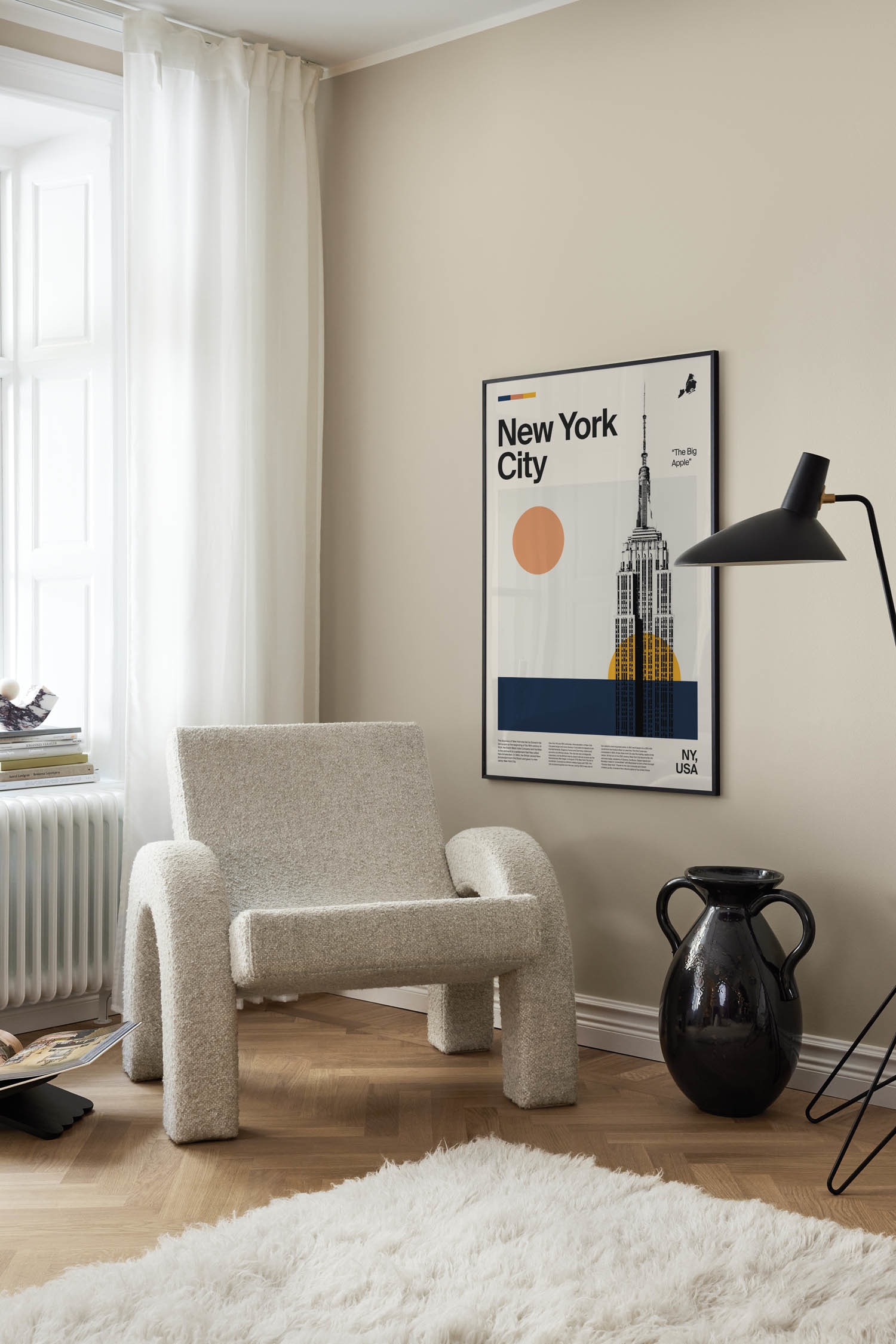 New York City Juliste - Beige