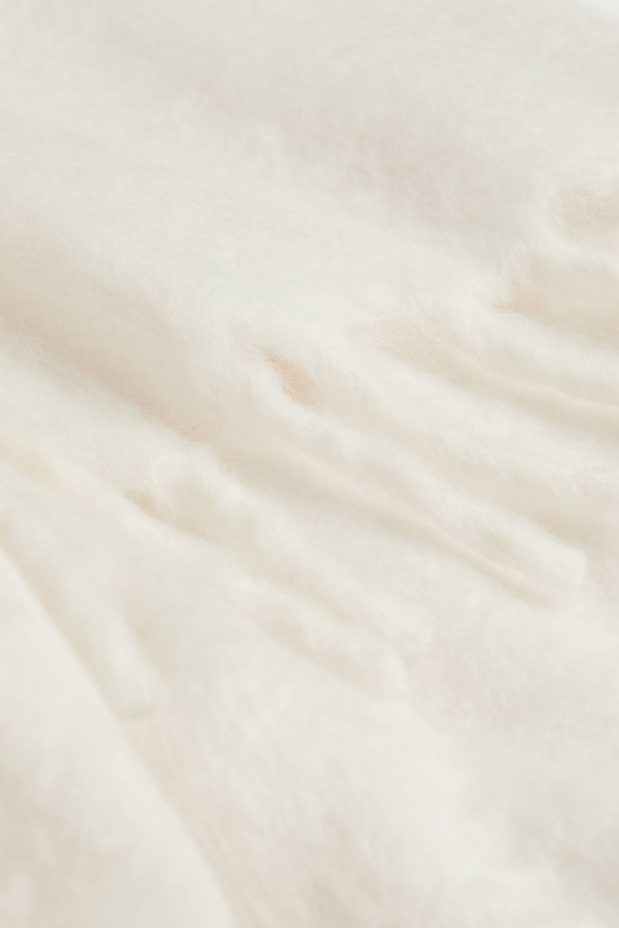 Soft woolblend blanket Natural white Home All H&M GB