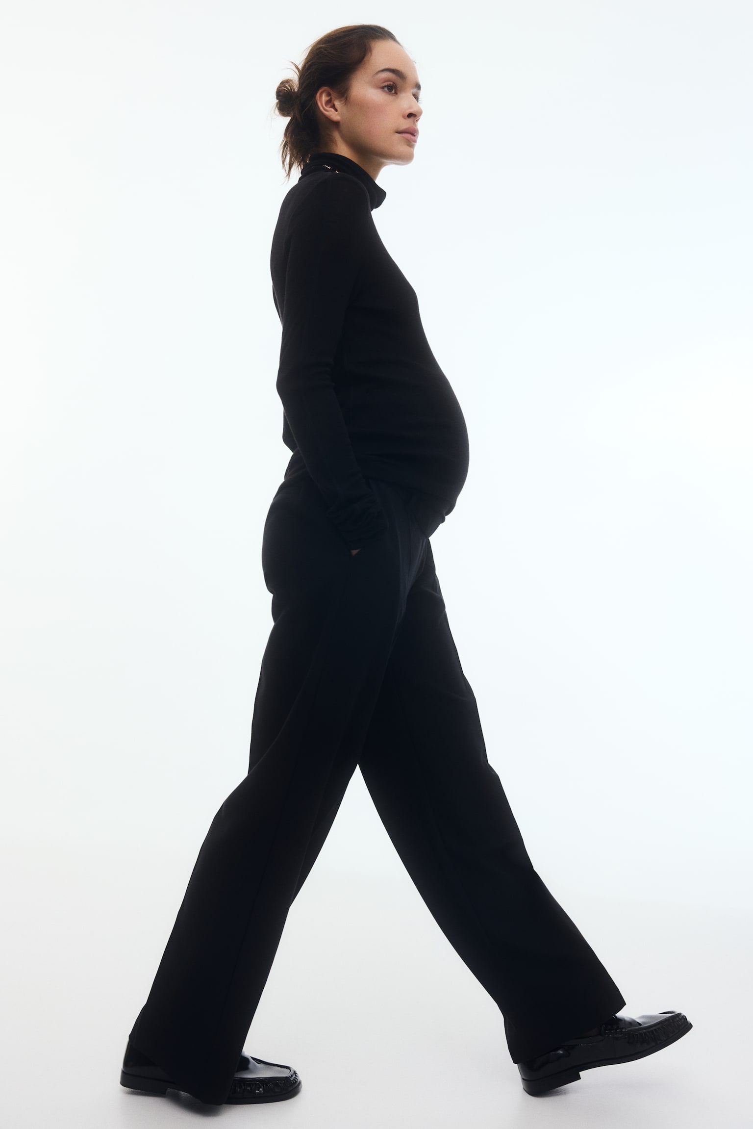 MAMA Weite elegante Hose - Schwarz - 7