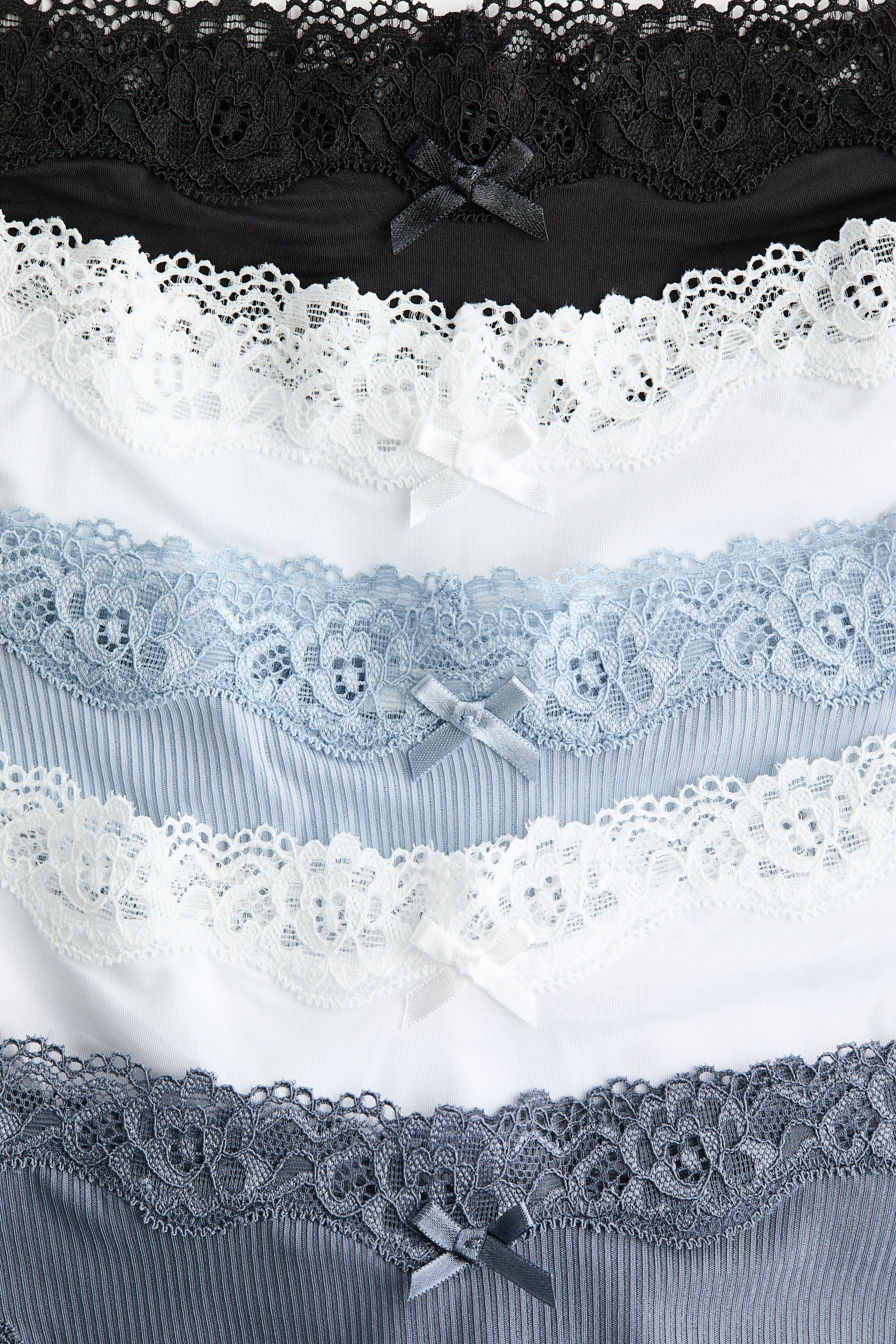 5-pack Microfiber and Lace Brazilian Briefs