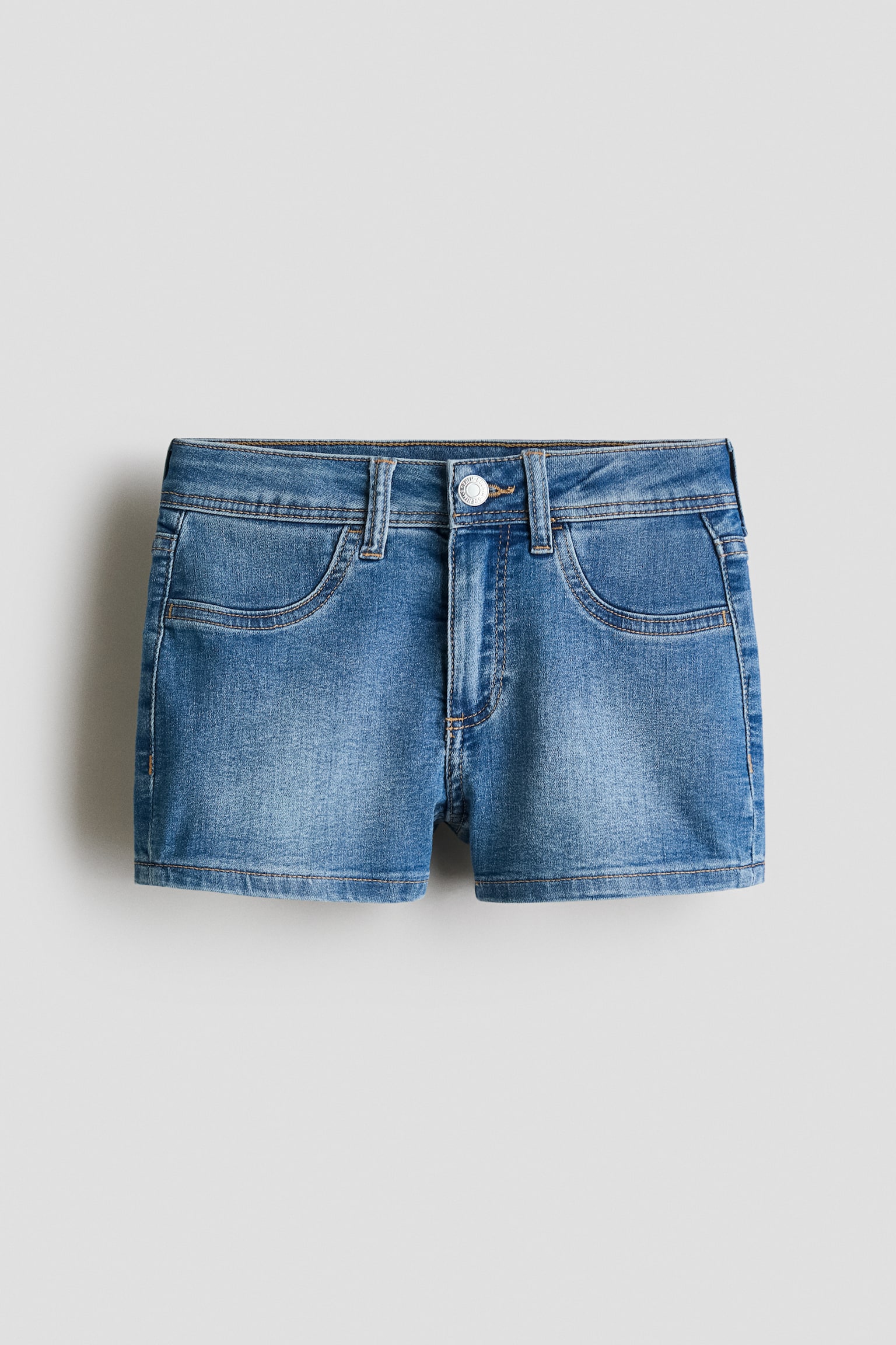 Shorts in denim - Blu denim/Blu denim chiaro/Nero