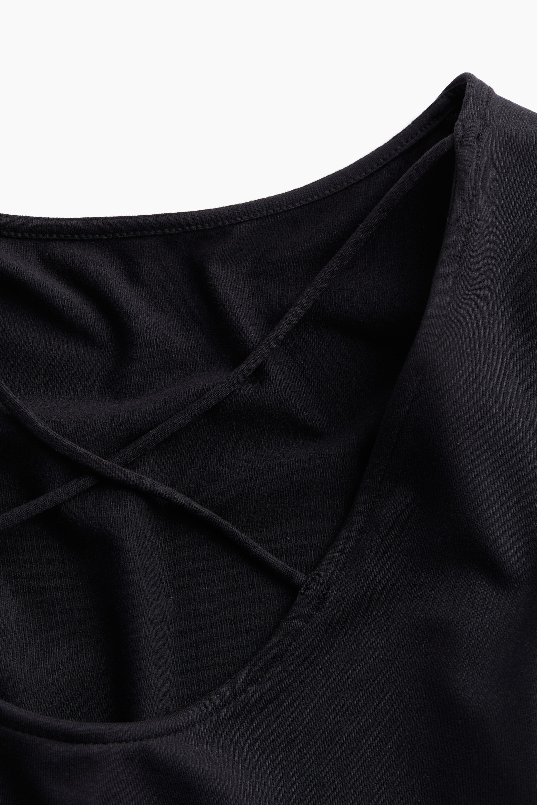 View larger image: Strap Detail Low Back Top - Black - Ladies | H&M AU 2