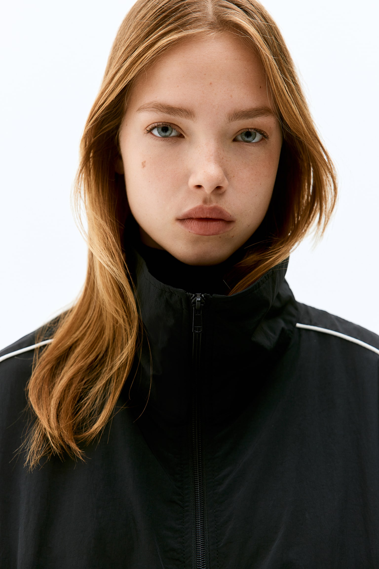 Nylon windbreaker - Black - 5