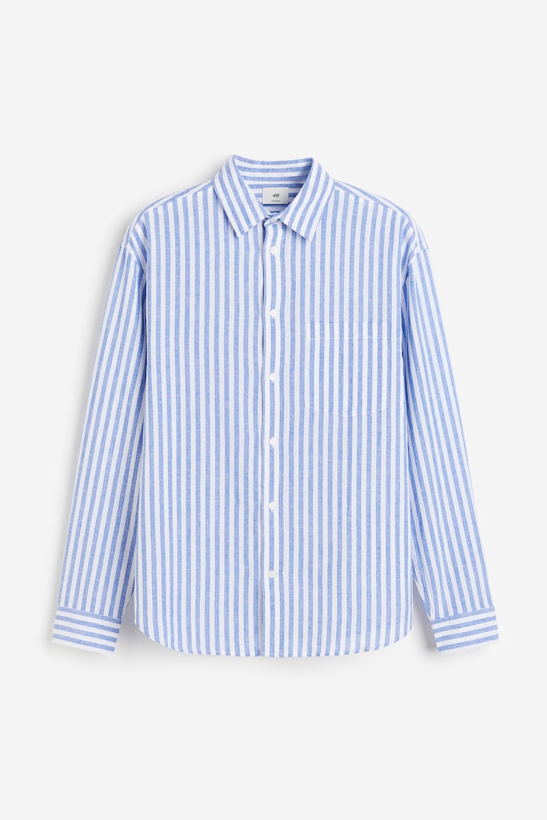 Relaxed Fit Linen-blend shirt