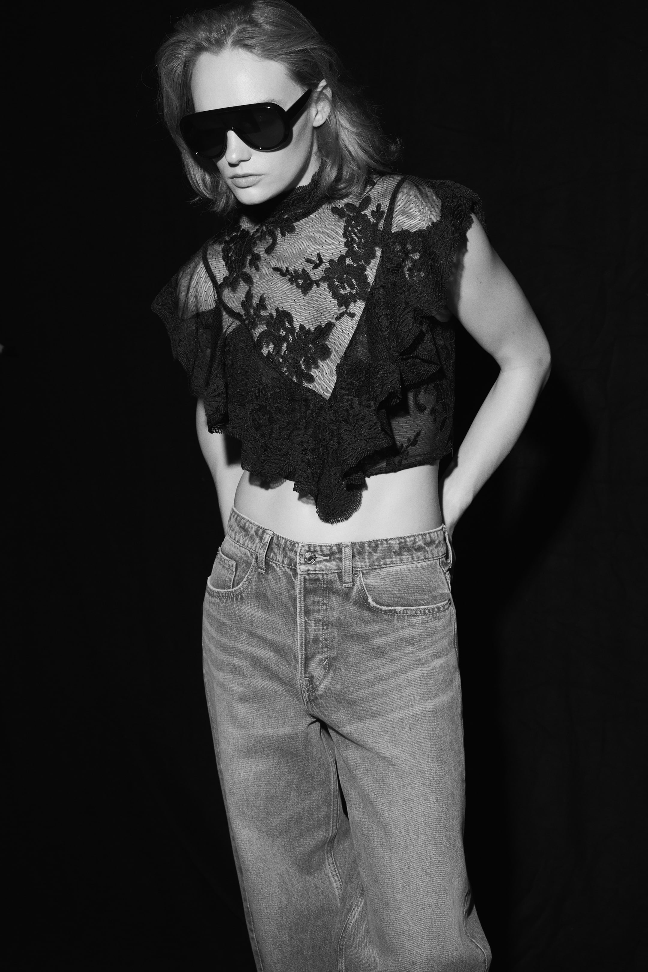 Jean flottant taille classique