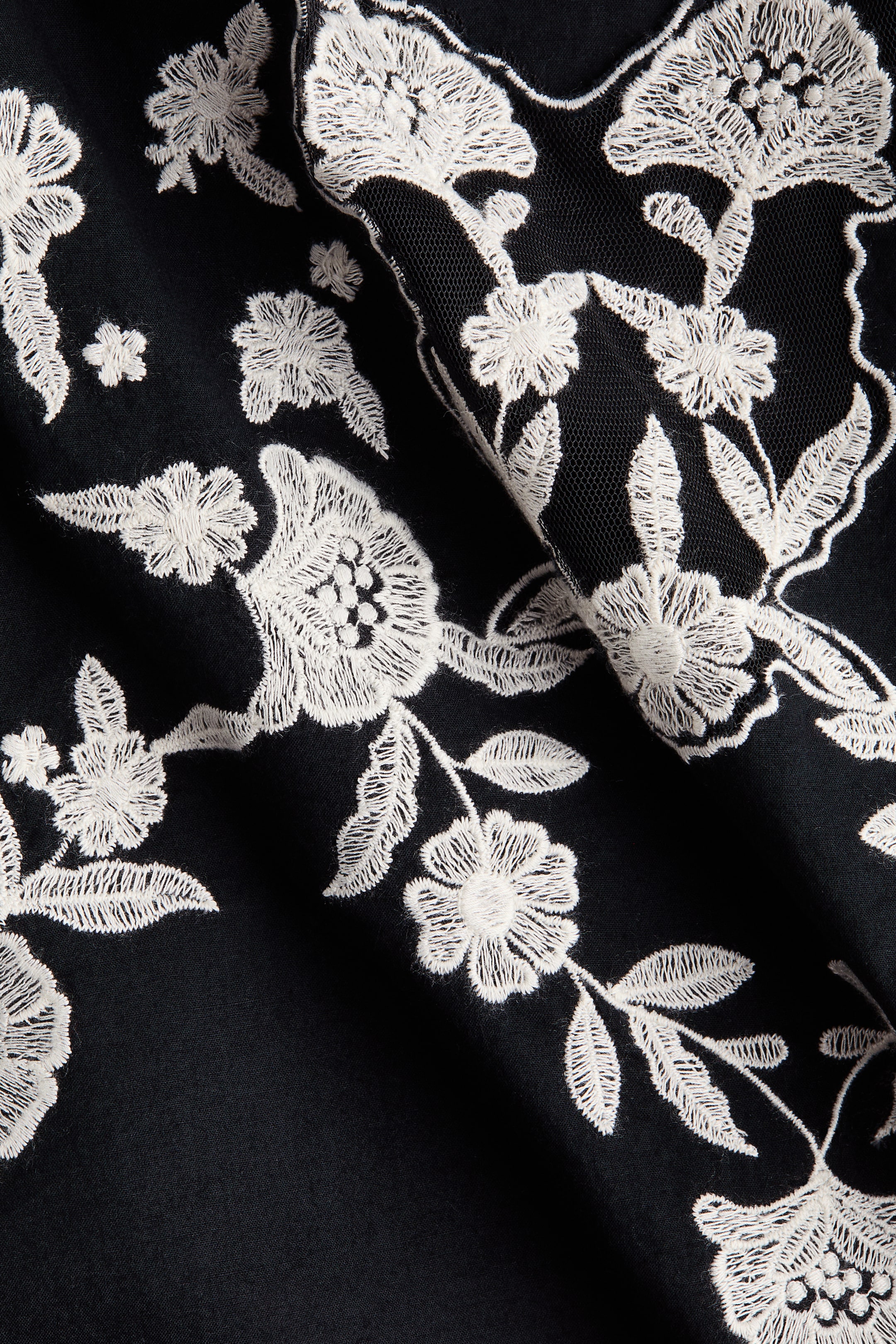 Embroidered Cotton Pajamas