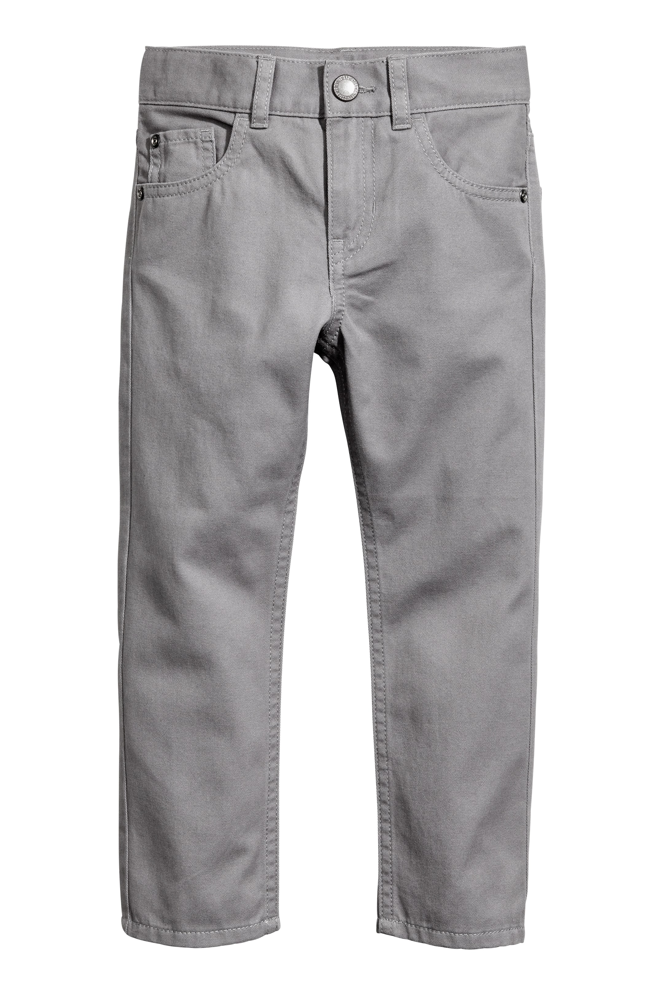View larger image: Twill trousers Regular fit - Grey - Kids | H&M GB 1