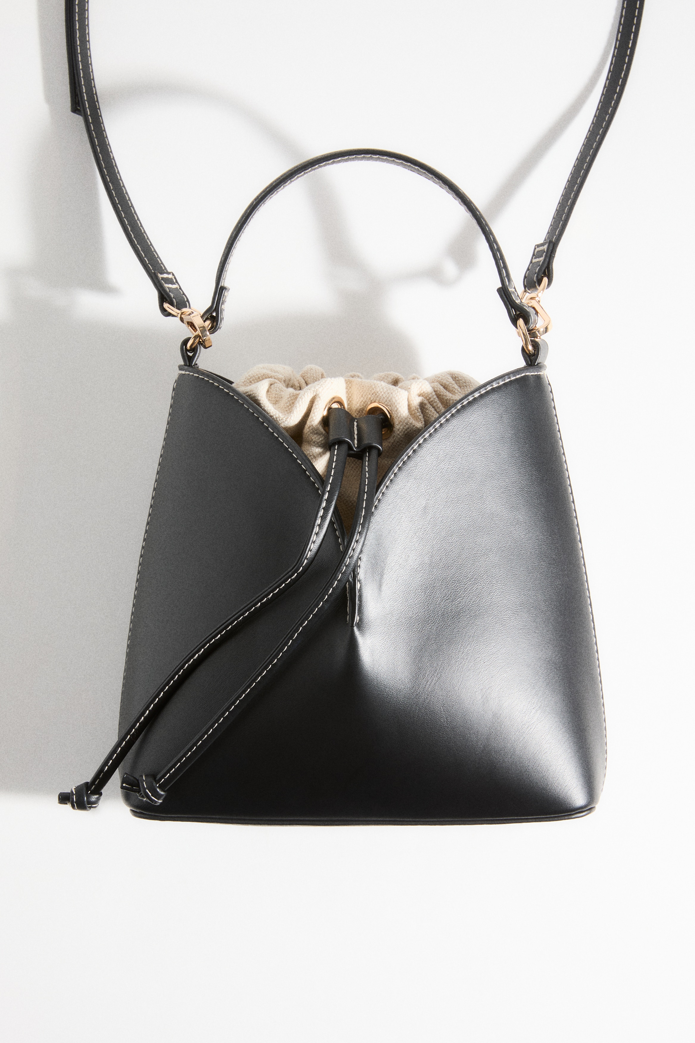 Sac seau crossbody - Noir