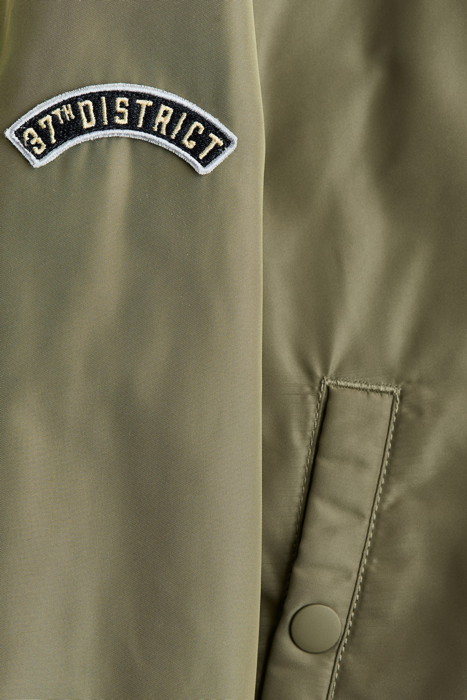 Hooded bomber jacket - Khaki green - 3