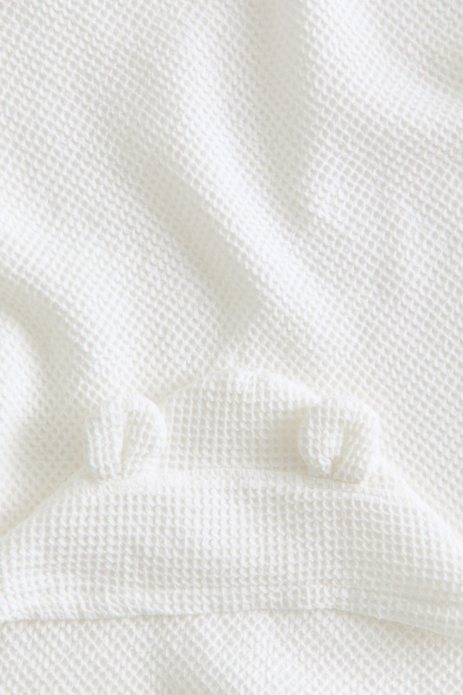 Банний рушник із капюшоном - Білий/Бежевий - 4