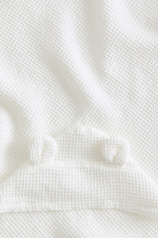 Hooded Bath Towel-White - 4