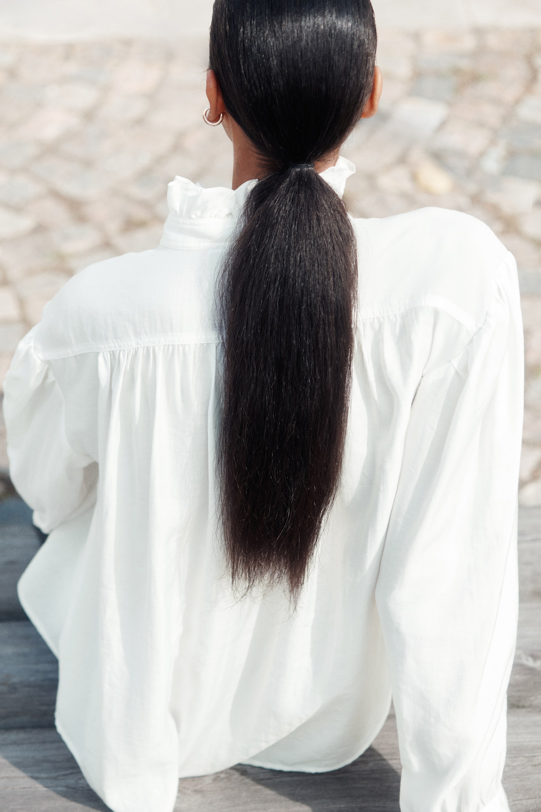 Ruffle-Trimmed Blouse
