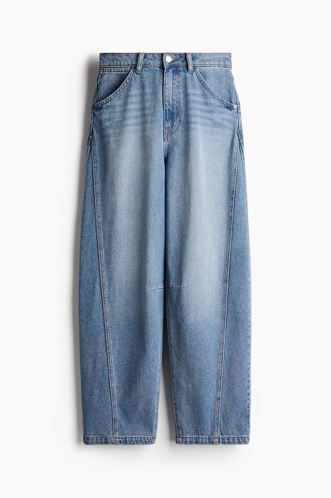 Barrel-leg jeans - Light denim blue - 1