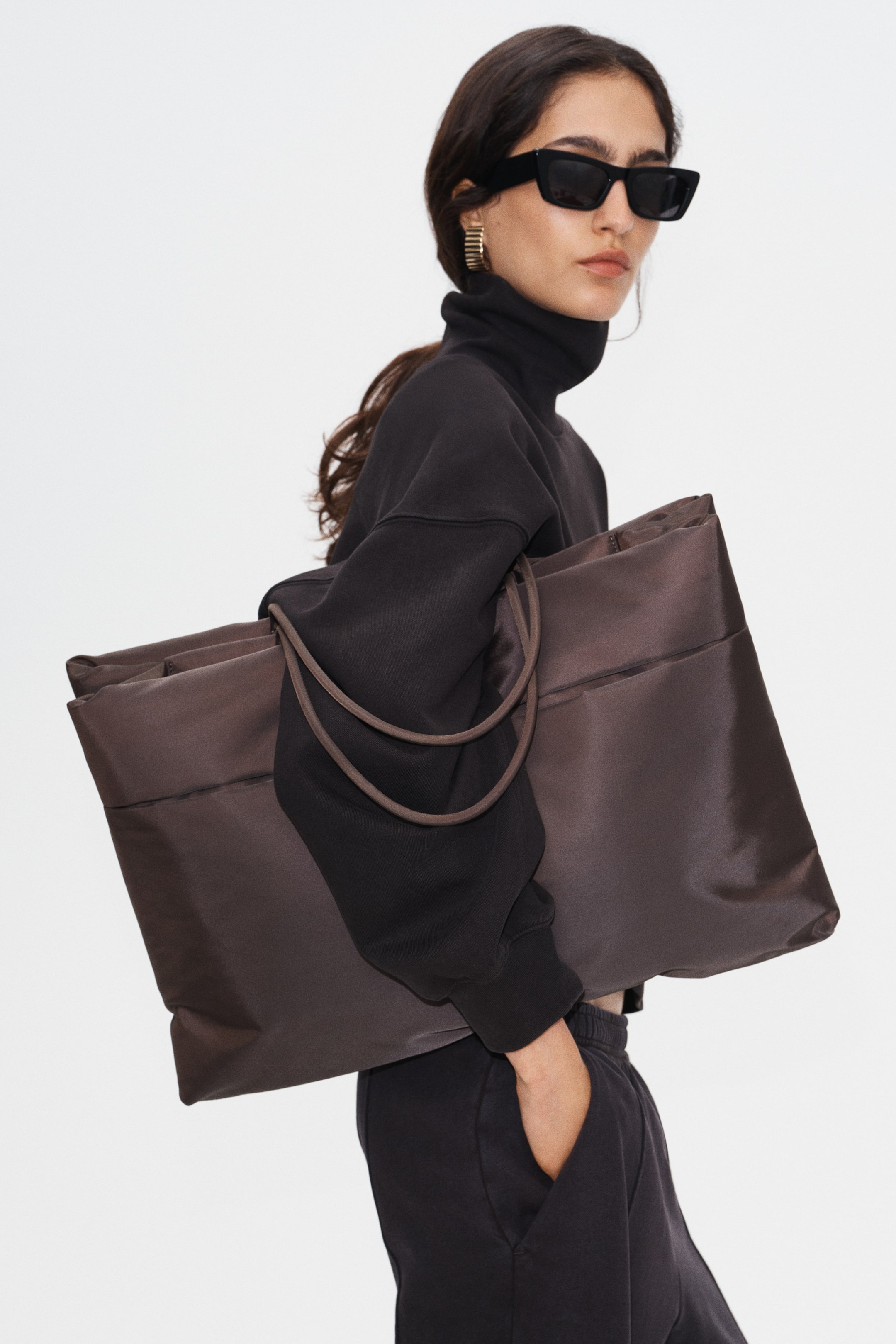 Cotton Turtleneck Sweatshirt