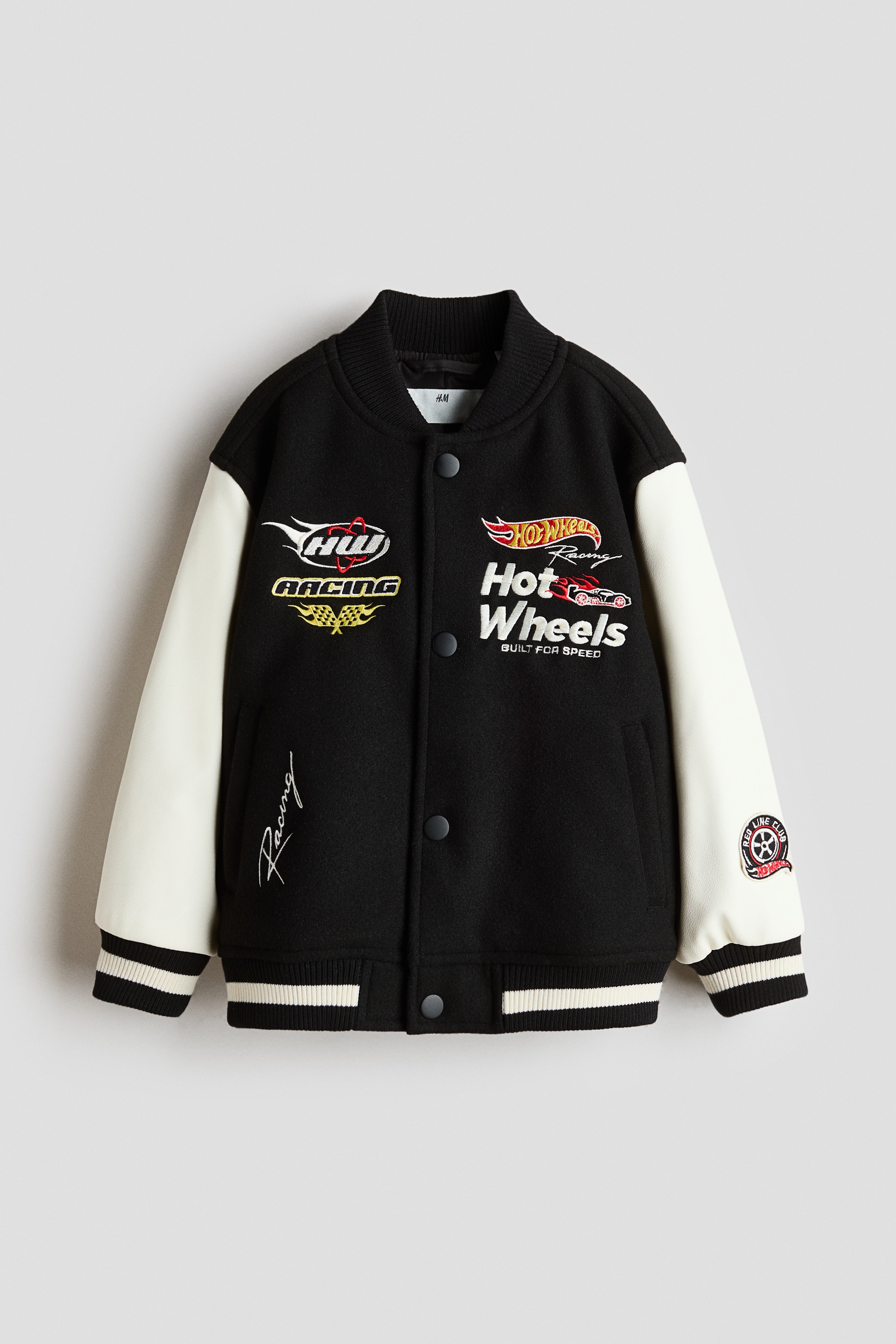 H & M - Baseballjacke mit Motiven - Schwarz - Kinder