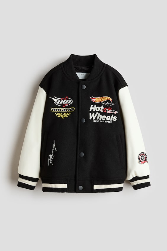 Детские куртки H&M Motif-Detail Baseball Jacket