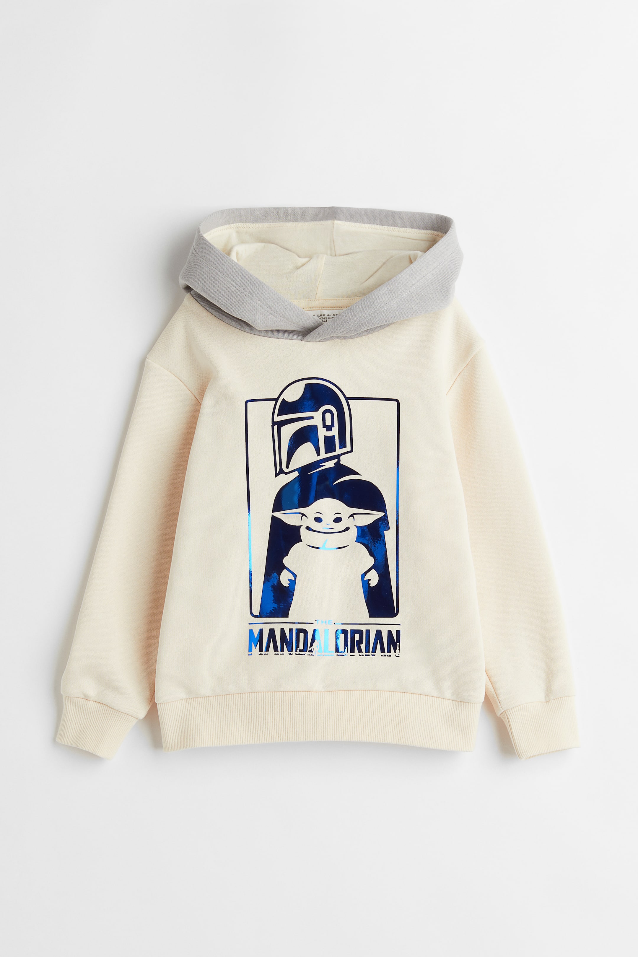 Interactive-motif hoodie Light beige/The Mandalorian Kids H&M GB